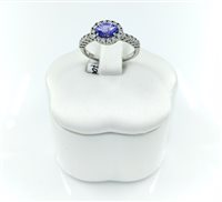 Anello Sangiorgi Preziosi Donna in Oro bianco Tanzanite 168545-14